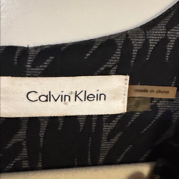 Calvin Klein Black & Gray Houndstooth Dress - Picture 4 of 7